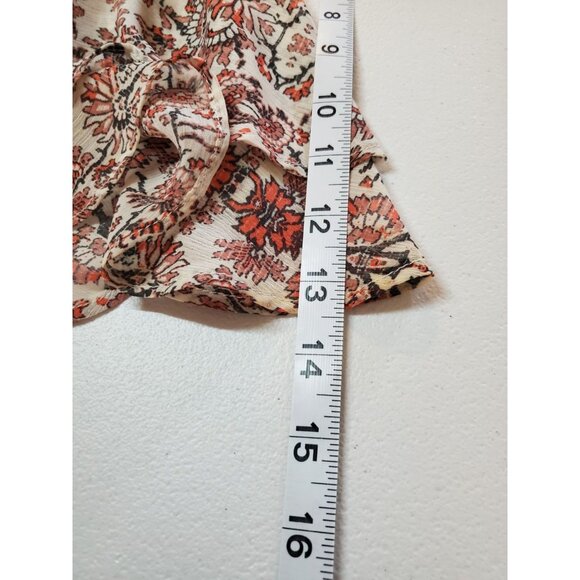 Gibson Latimer Shift Dress Boho Fall Medium Floral Hippie Cowgirl Bell Sleeves - Picture 14 of 16